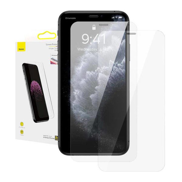 Baseus 0.3mm Full-glass Tempered Glass Screen Protector (2-pack) for iPhone XS Max/11 Pro Max 6.5