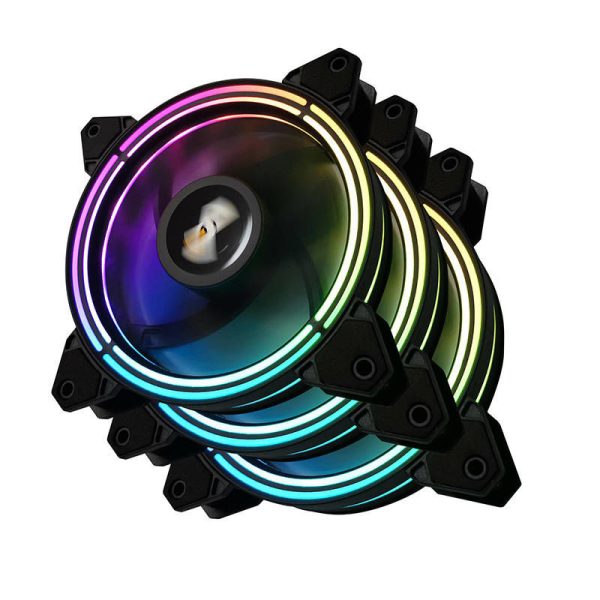 Darkflash CF11 Pro 3-in-1 ARGB Computer Fan Set (Black), 120x120mm