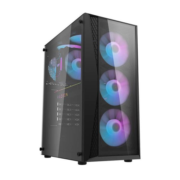 Darkflash DK352 Plus Computer Case with 4 Fans (Black)