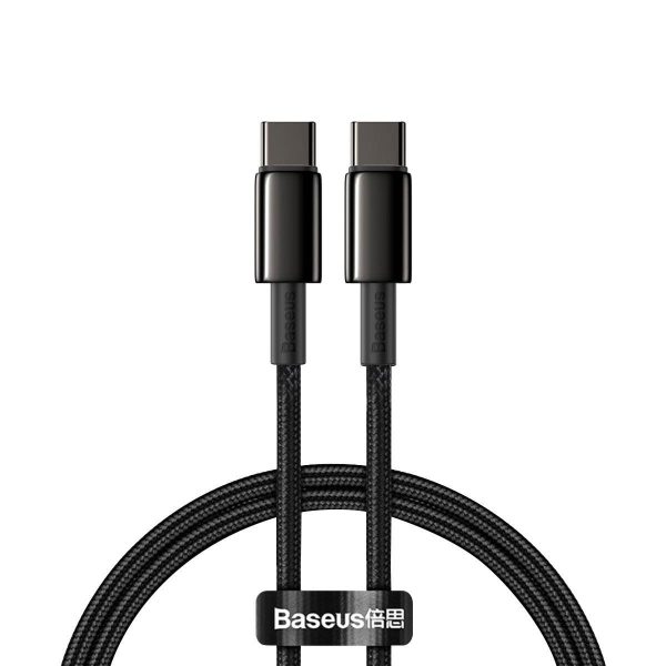 Baseus Tungsten Gold Cable Type-C to Type-C 100W 1m (black)