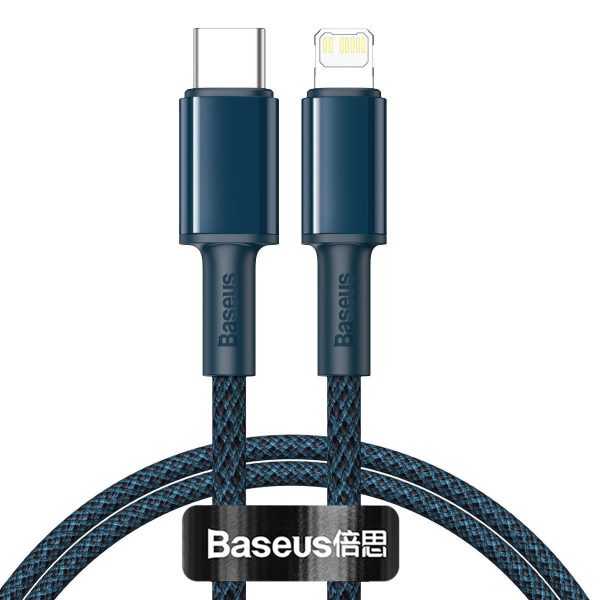 Baseus High Density Braided Cable Type-C to Lightning, PD,  20W, 1m (blue)