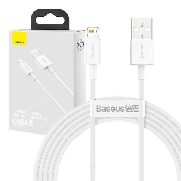 Baseus Superior Series Cable USB to iP 2.4A 2m (white)