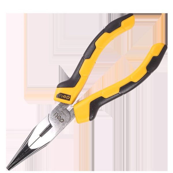 Long Nose Pliers 6" Deli Tools EDL2106 (yellow)