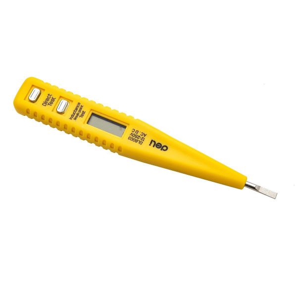 Voltage Tester 12-250V Deli Tools EDL8003 (yellow)