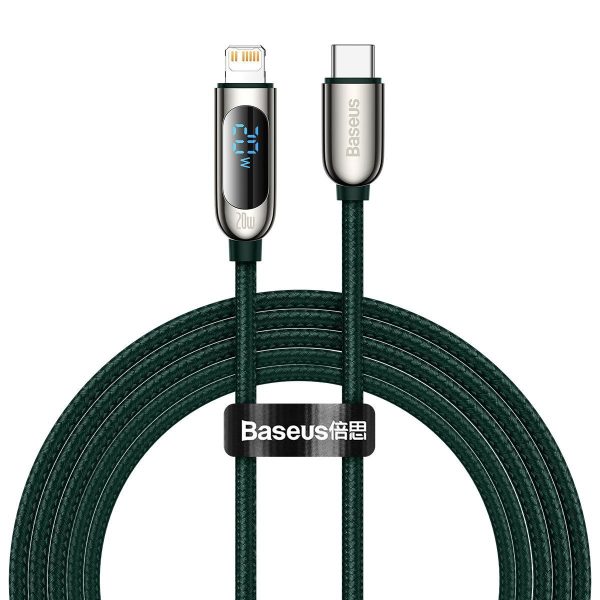 USB-C cable for Lightning Baseus Display, PD, 20W, 2m (green)