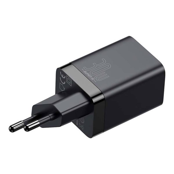 Baseus Super Si Pro Quick Charger USB + USB-C 30W (black)