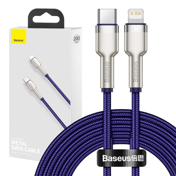 Baseus Cafule Series USB-C cable for Lightning, 20W, 2m (purple)