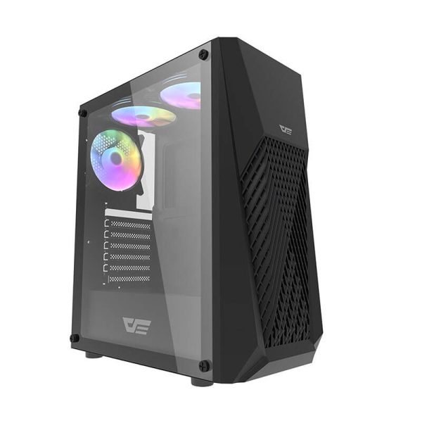 Computer case Darkflash DK150 with 3 fans (black)