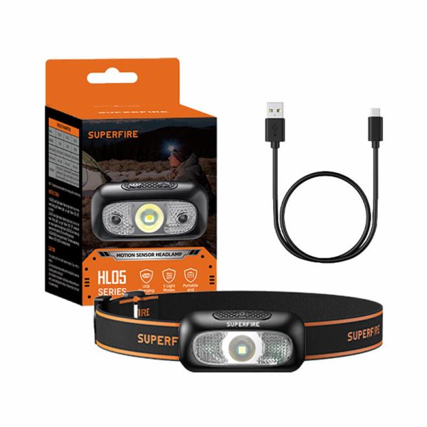 Headlight Superfire HL05-D, 110lm, USB