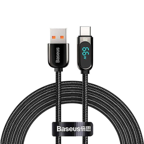 Baseus Display Cable USB to Type-C, 66W, 2m (black)