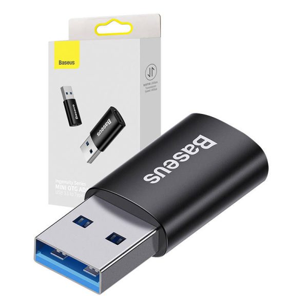 Baseus Ingenuity USB-A to USB-C adapter OTG (black)