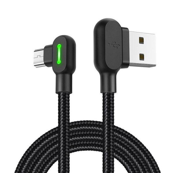 USB to Micro USB cable Mcdodo CA-5280 LED, 0.5m (Black)