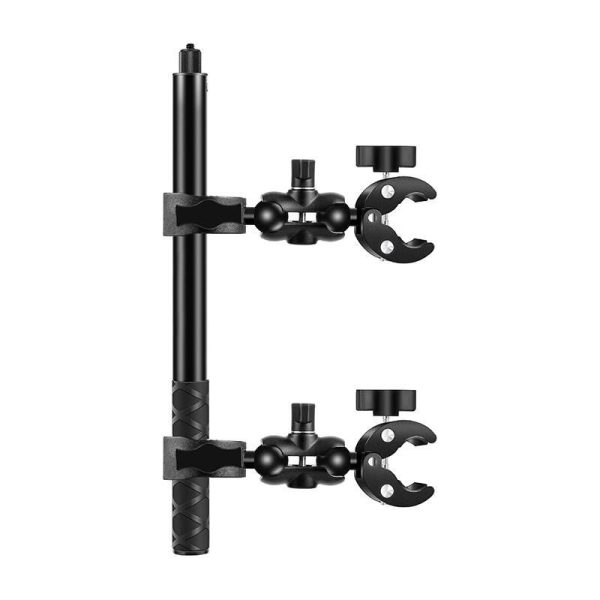 Motorcycle/bicycle mount PULUZ with two clamps and selfie stick 150 cm