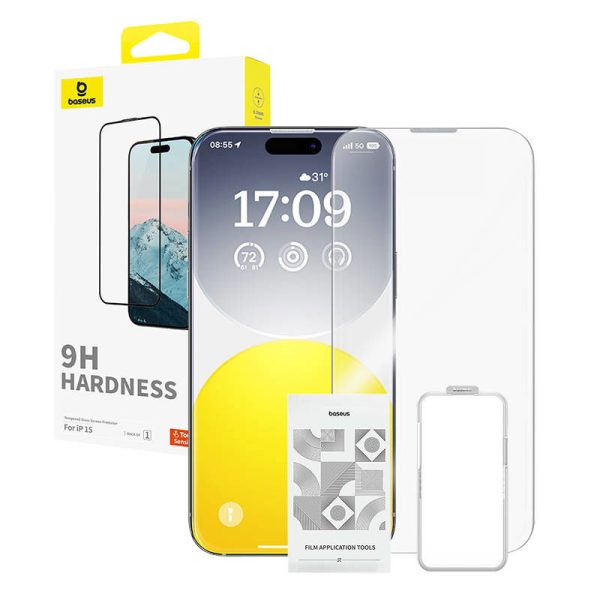 Diamond Tempered Glass Baseus 0.3mm for iPhone 15