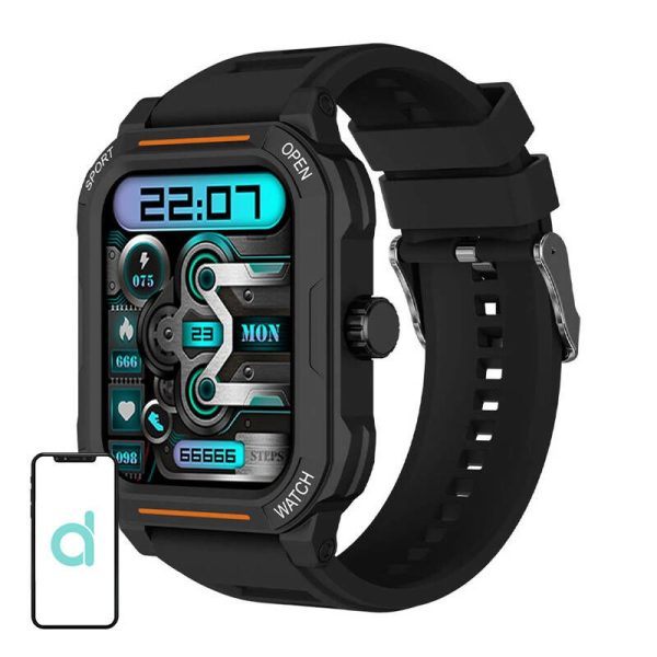 Smartwatch Blitzwolf BW-GTC3 (Black/Black Steel)