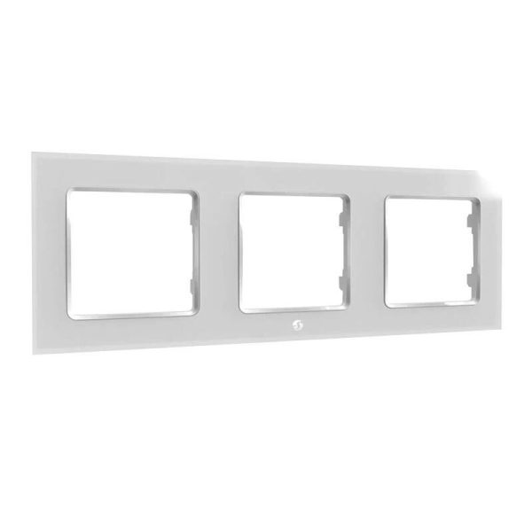 Switch frame triple Shelly (white)