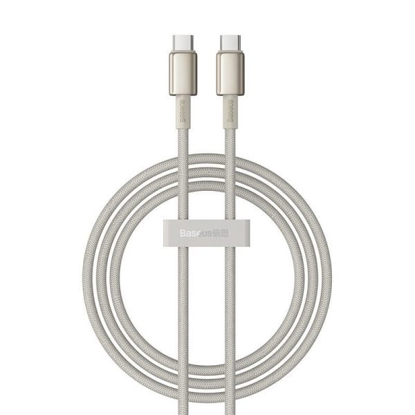 Cable USB-C do USB-C Baseus Tungsten Gold, 100W, 1m (złoty)