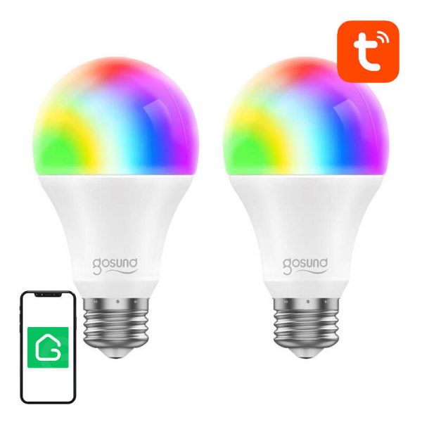 Smart Bulb WiFi RGB LED Gosund WB4-2 E27 (2-pack) Tuya