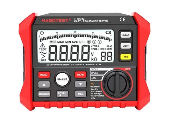 Habotest HT2302 Digital Earth Resistance Tester