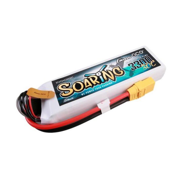 Gens ace G-Tech Soaring 3300mAh 14.8V 30C 4S1P Lipo Battery