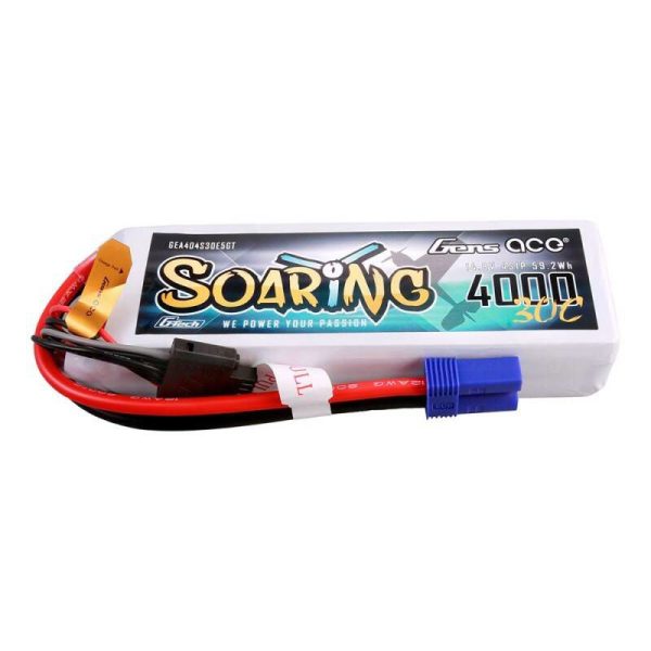 Gens ace G-Tech Soaring 4000mAh 14.8V 30C 4S1P Lipo Battery