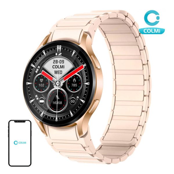 Colmi i28 Ultra smartwatch with magnetic strap (gold)