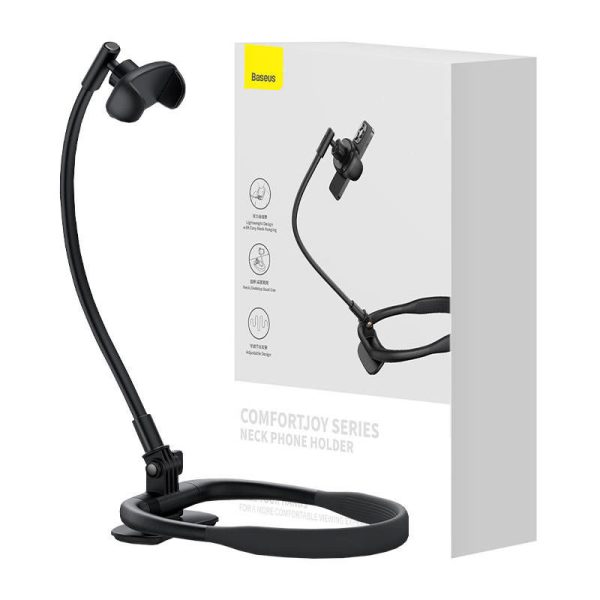 Neck Phone Holder Baseus ComfortJoy (black)