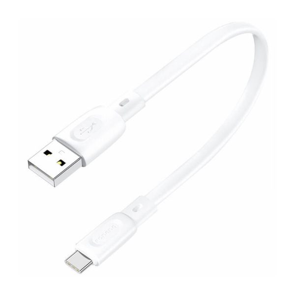 USB-A - USB-C cable Foneng X107 3A, 0.25m (white)