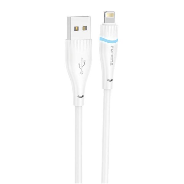 USB-A do Lightning Cable Foneng X101 2,4A, 1,2m (biały)