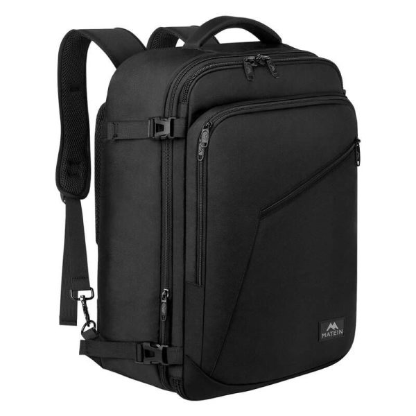 Matein 1159 17'' folding laptop travel backpack Black