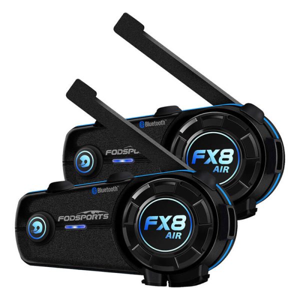 Fodsports FX8 Air motorcycle intercom two-pack (black)