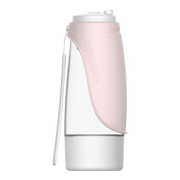 Dogness D10 438ml Travel Bottle + 2-in-1 Pet conteiner (light pink)