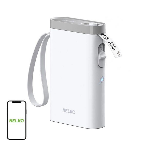 Nelko P21 thermal label printer (white)