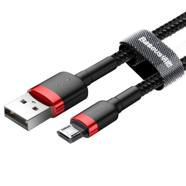 Baseus Cafule Micro USB-kabel 2.4A 1m (Rood + Zwart)