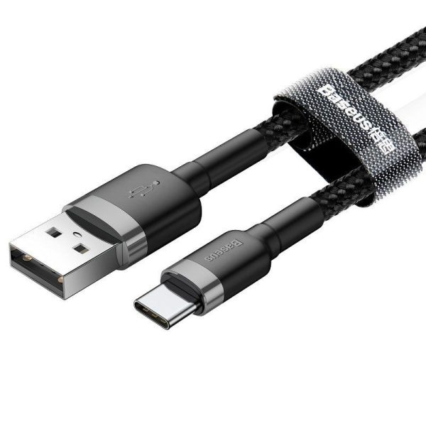 Baseus Cafule USB-C 3A 0.5m (Grijs + Zwart) Kabel