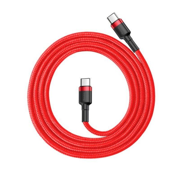 Basus Cafule Kabel USB-C PD 2.0 QC 3.0 60W 1m (Rood)