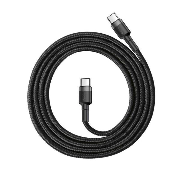 Baseus Cafule USB-C PD 2.0 QC 3.0 60W 1m (Zwart + Grijs)