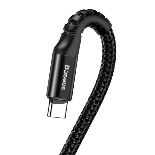 Baseus veerbelaste USB-C kabel 1m 2A (Zwart)