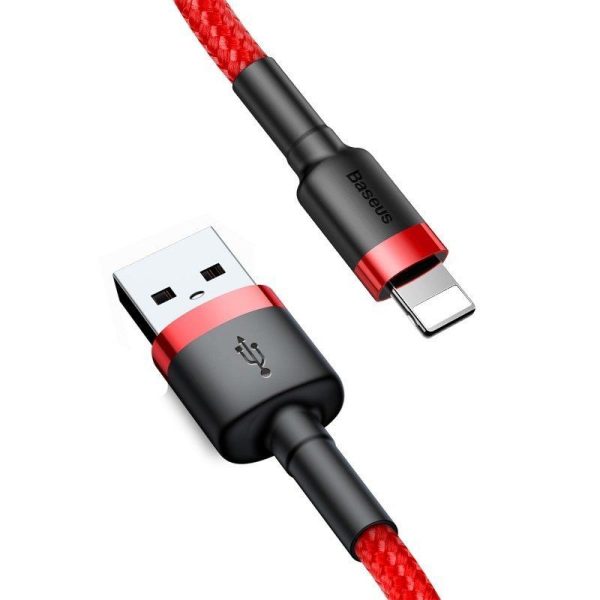 Baseus Cafule USB Lightning-kabel 2A 3m (Rood)