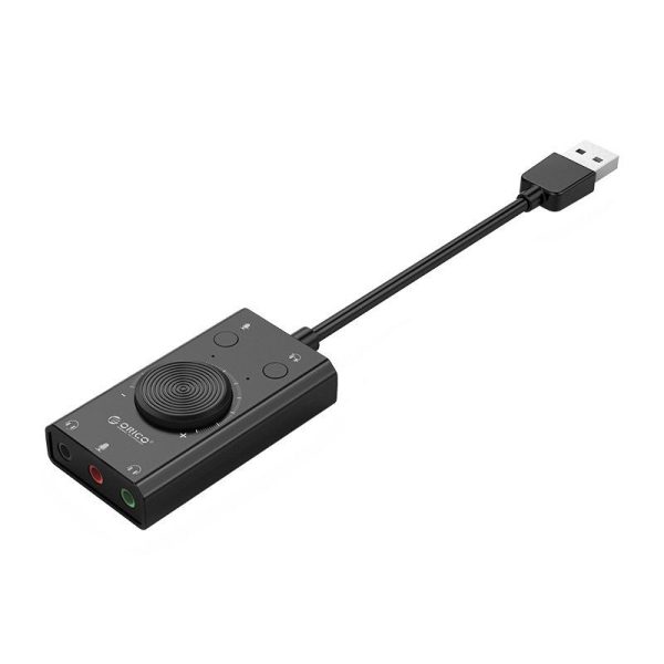 Orico Multifunctionele USB 2.0 Externe Geluidskaart, 10cm