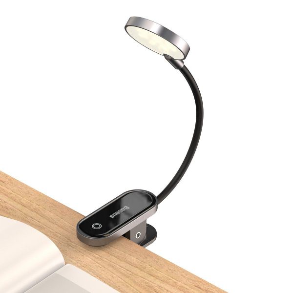 Baseus (DGRAD-0G) Comfort Lees Mini Clip Lamp (donkergrijs)