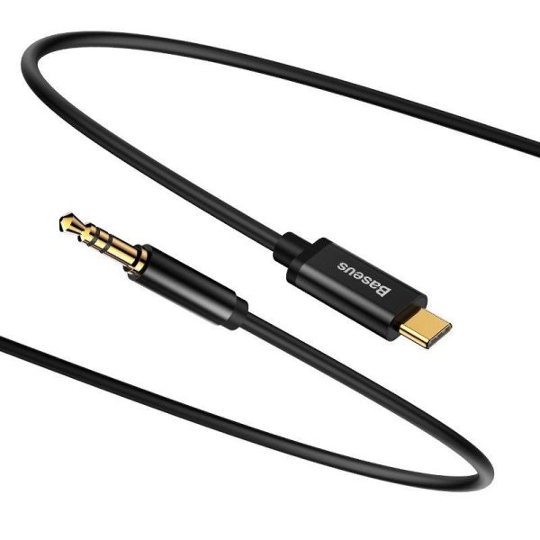 Baseus Yiven Audio cable USB-C to mini jack 3,5mm, 1.2m (Black)