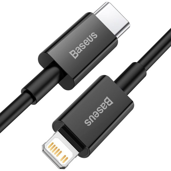 Baseus Superior Series USB-C to iPhone 20W PD Charging Cable, 1 Meter (Black)