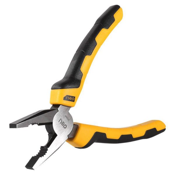 Deli Tools EDL2008 8" Combination Pliers (Yellow)