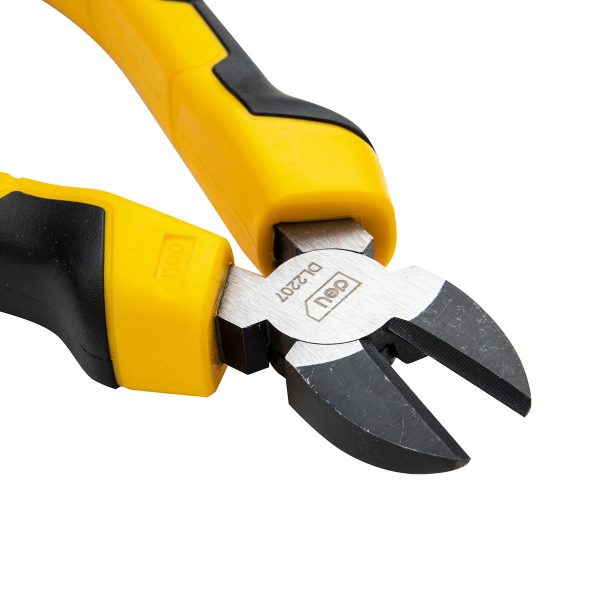 Deli Tools EDL2207 7" Diagonal Pliers (Yellow)