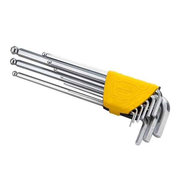 Deli Tools EDL3080 Hex Key Set (Silver), 1.5 to 10mm