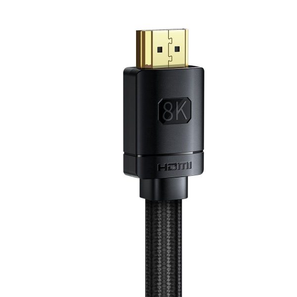 Baseus High Definition Series HDMI 2.1 8K 60Hz 3D HDR 48Gbps Cable, 3m (Black)