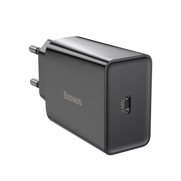 Baseus Speed Mini Quick USB-C Charger with PD and 3A, 20W (Black)