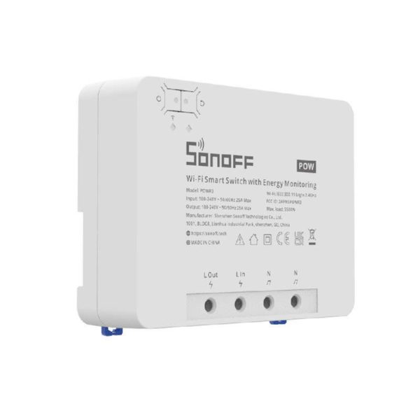 Sonoff POWR3 Smart Wi-Fi Switch with Energy Monitoring (25A/5500W)