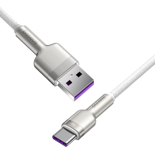 Baseus Cafule 66W USB-C to USB Cable, 2 Meters (White)